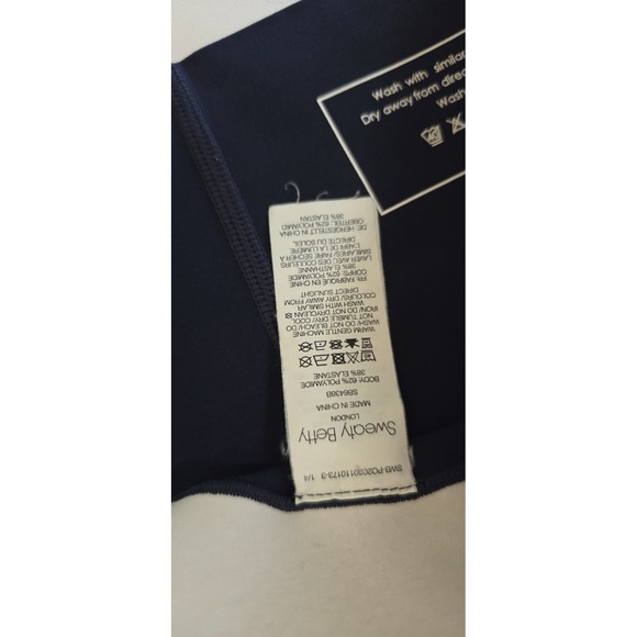 Sweaty Betty Leggings Womens MEDIUM Blue Power Stretch Yoga Gym Active Pockets - Picture 6 of 6